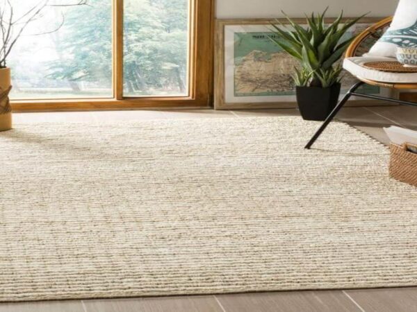 Why are jute carpets a sustainable choice?
